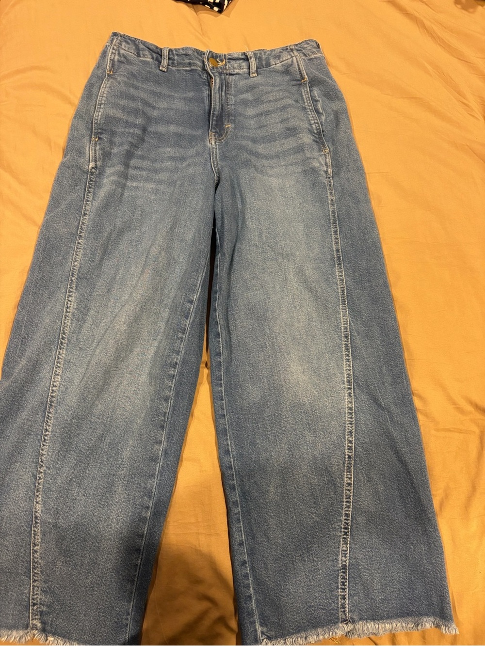 a.n.a Light Blue Wide-Leg Jeans